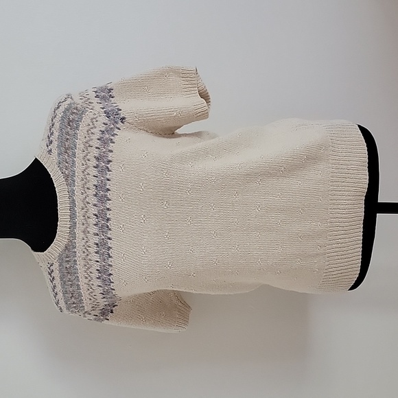 Vintage Classic  Hand Knit Short Sleeve Sweater Lauren -Ralph Lauren- Sz  small - Picture 1 of 11